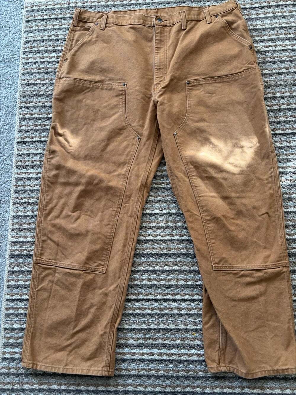 Carhartt B136 Loose Fit Work Pants Brown 44x32